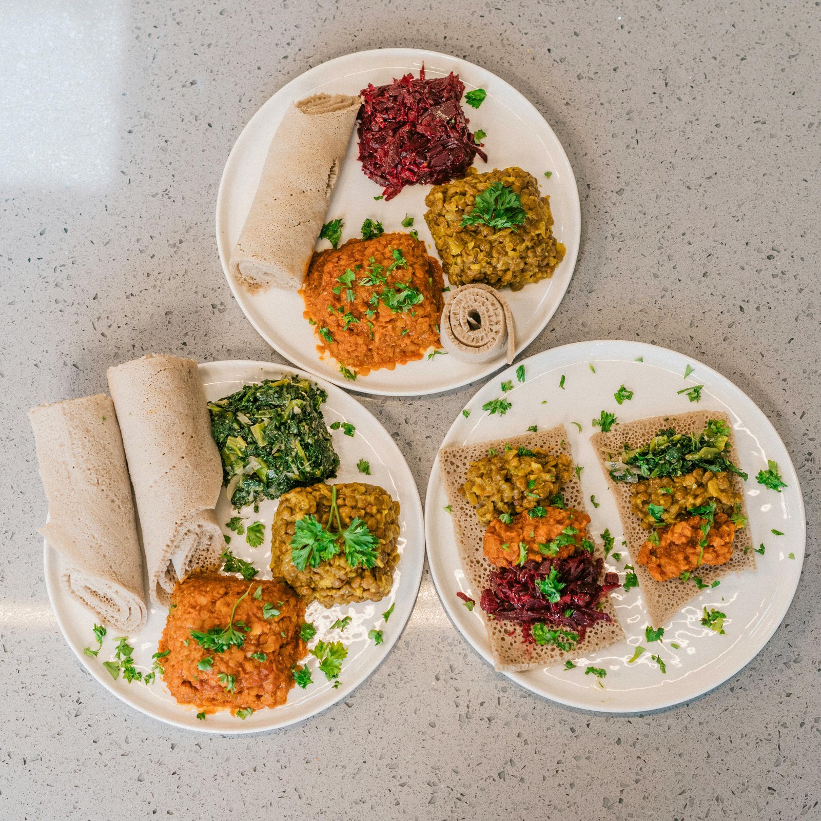 Ethiopian food platter